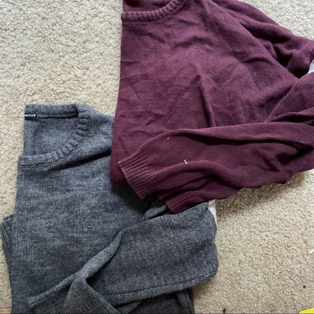 Brandy Melville 2 varsity stripe sweaters